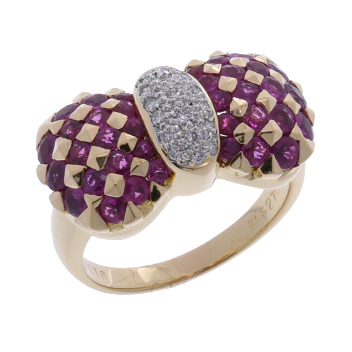 楽天市場】PV ポンテヴェキオ K18YG リング サファイア ダイヤモンド