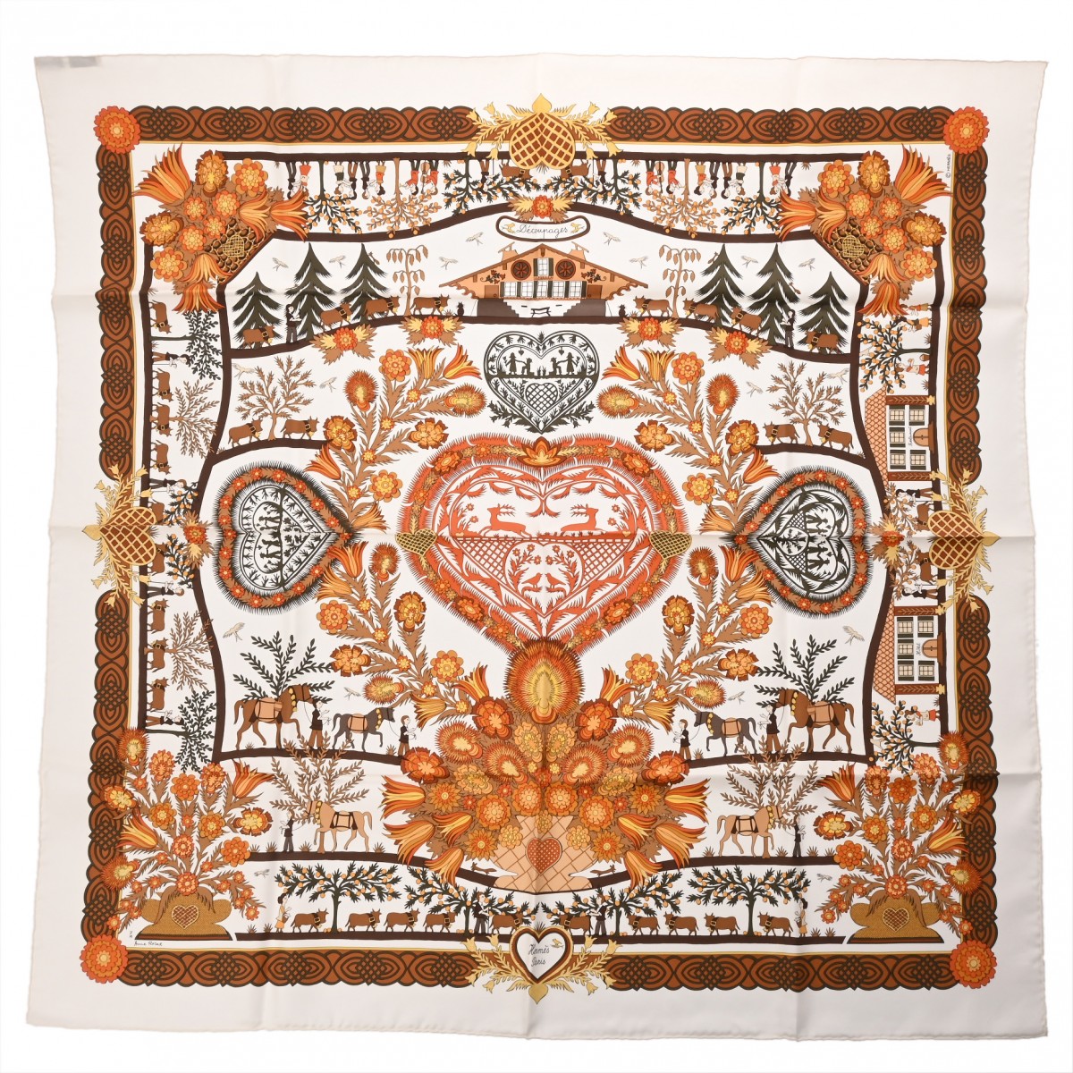 楽天市場】【ｾｰﾙ】【HERMES】エルメス カレ 90 スカーフ 砂漠の