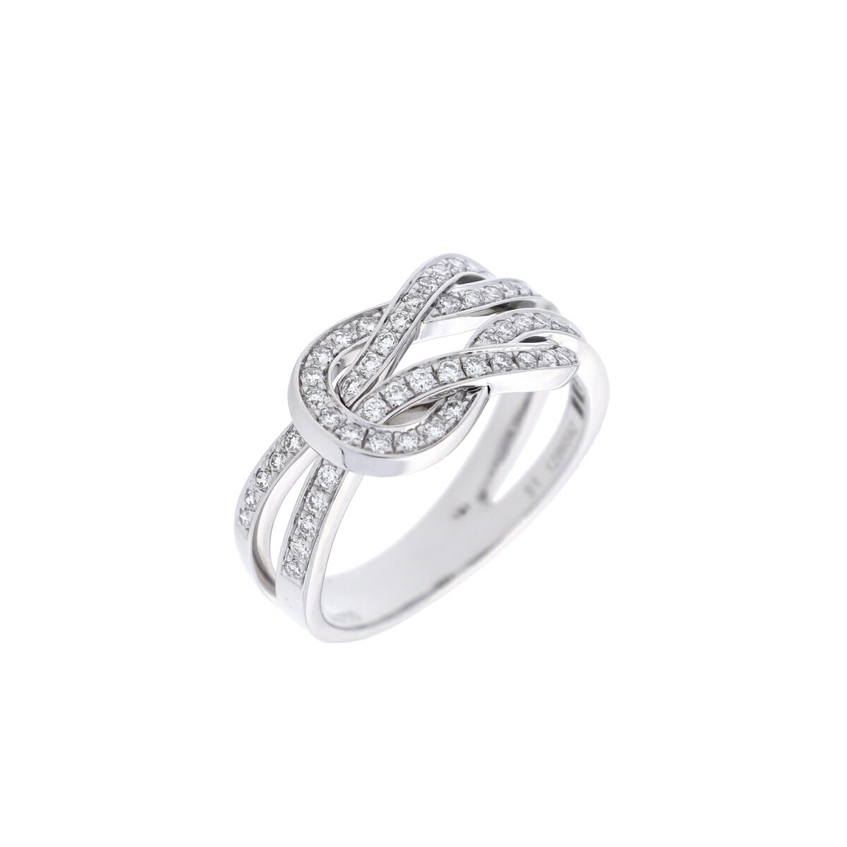 【～4/10 最大5万円クーポン】フレッド FRED シャンスアンフィニ リング MM #51 K18ホワイトゴールド WG ダイヤモンド レディース リング・指輪 フレッド 【ローン48回払い無金利】【中古】