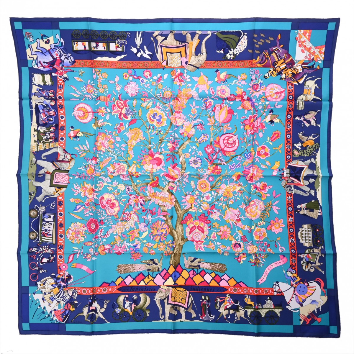 楽天市場】エルメス HERMES スカーフ カレ90 LES ARTIFICIERS 花火師