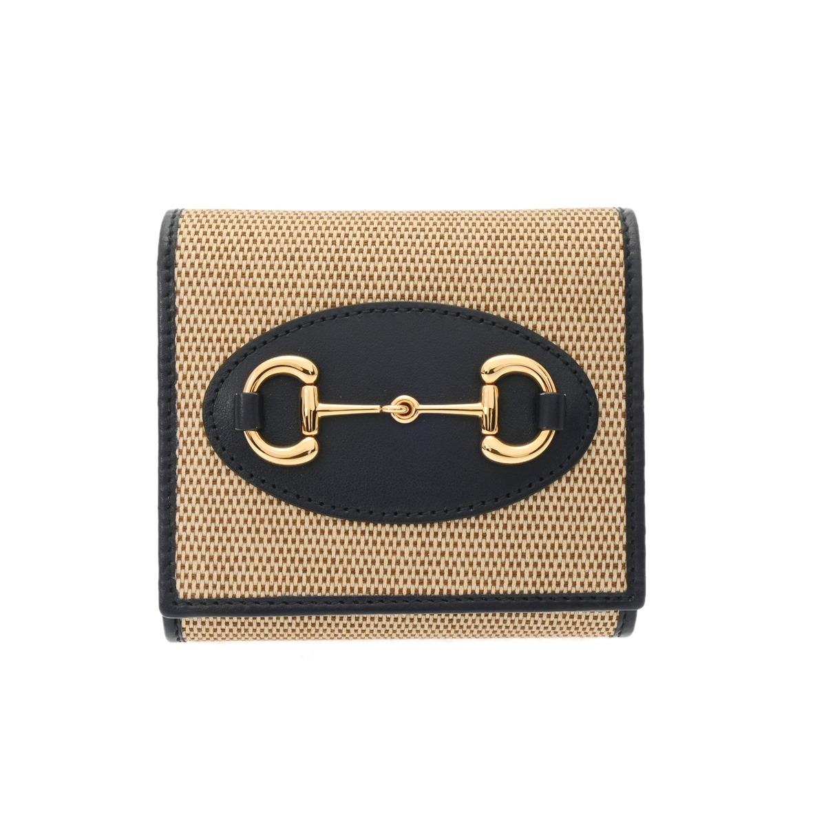 グッチ GUCCI コンパクトウォレットホースビット1955 ベージュ/米国海軍 621891･534563 帆布/なめし革 ユニ一発やる 二つ折り紙入れ グッチ 紙入れ ブランド名 【貸し付け金48回払い無利子】【中古】