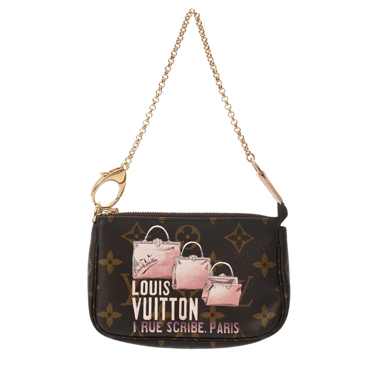【～4/17 最大5万円クーポン】ルイ ヴィトン LOUIS VUITTON モノグラム ミニポシェットアクセソワール トランクコレクション ブラウン M58009 モノグラムキャンバス レディース アクセサリーポーチ ルイ ヴィトン 【ローン48回払い無金利】【中古】