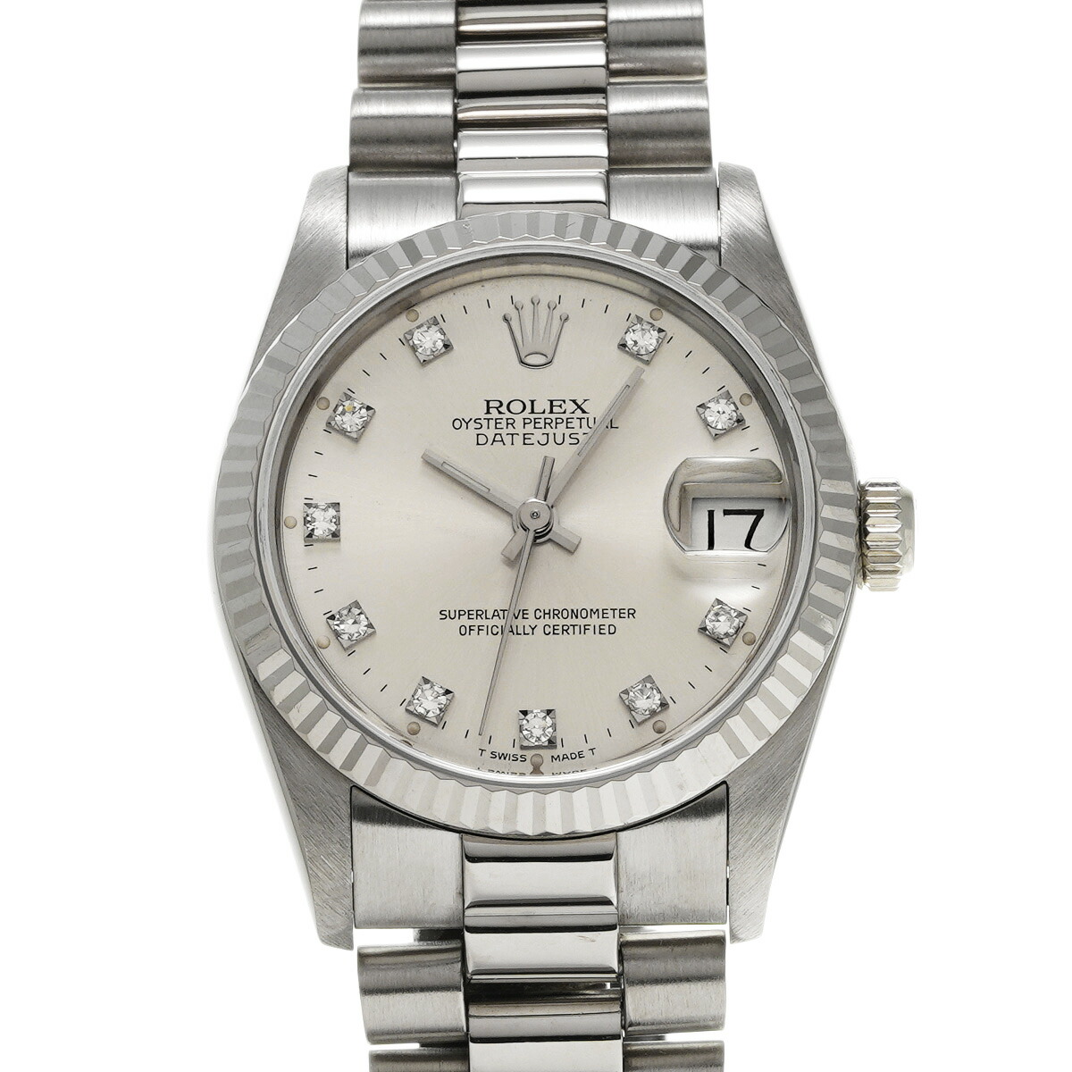 ロレックス ROLEX デイトジャスト 68279G L番(1990年頃製造) シルバー/ダイヤモンド ユニセックス 腕時計 ロレックス 時計 高級腕時計 ブランド 【ローン48回払い無金利】【中古】