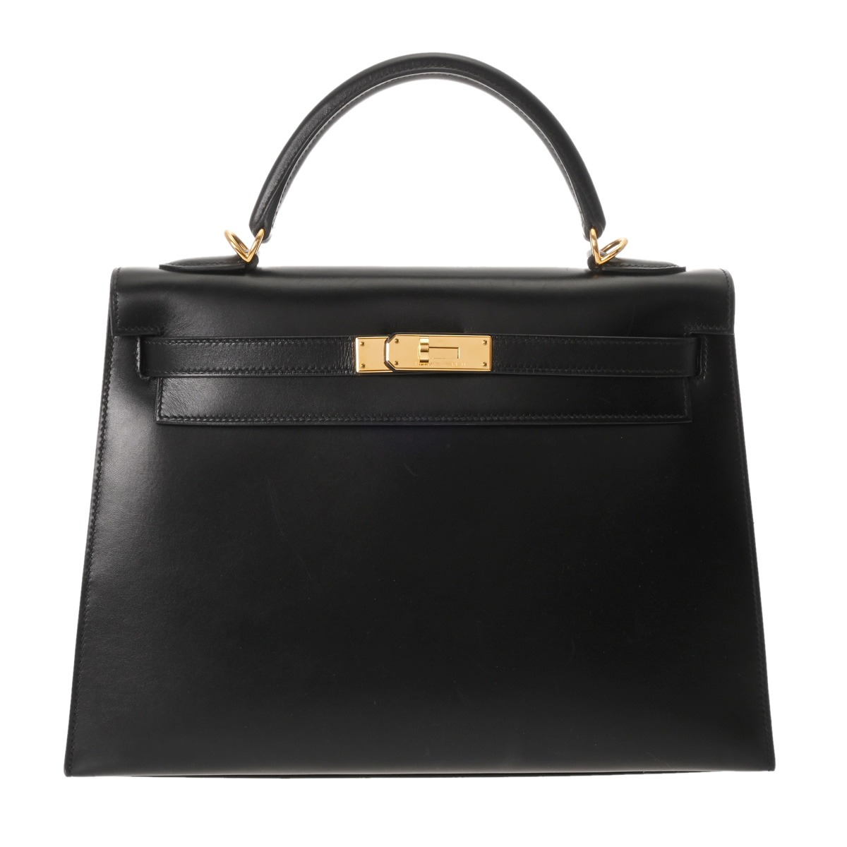 【～4/17 最大5万円クーポン】エルメス HERMES ケリー32 外縫い ブラック ボックスカーフ レディース 2WAYバッグ エルメス バッグ バック ブランド 【ローン48回払い無金利】【中古】