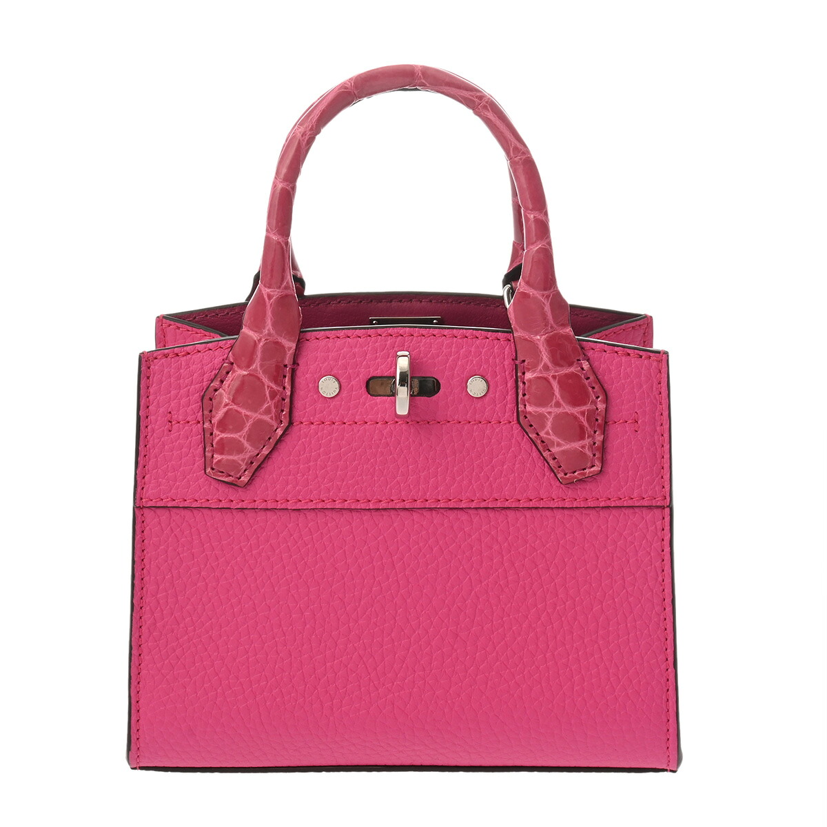 ルイ ヴィトン LOUIS VUITTON シティスティーマー ナノ ローズピンク N87024 トリヨンレザー/クロコダイル レディース ハンドバッグ ヴィトンバッグ バック ブランド 【ローン48回払い無金利】【中古】 357,210円