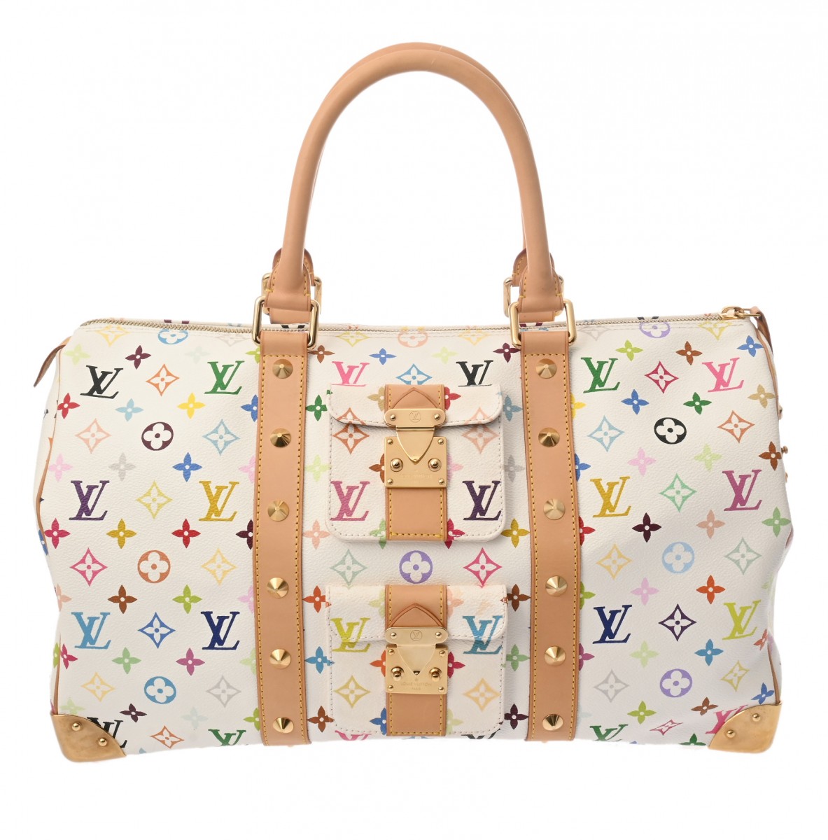 【～7/26 最大5万円クーポン】ルイ ヴィトン LOUIS VUITTON モノグラム キーポル 45 ブロン M92641 モノグラムマルチカラー レディース ボストンバッグ ヴィトンバッグ バック ブランド 【ローン48回払い無金利】【中古】｜ウォッチニアン ブランド品専門店