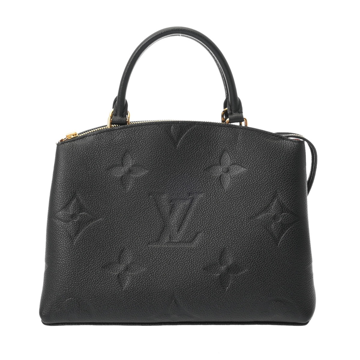 【～4/10 最大5万円クーポン】ルイ ヴィトン LOUIS VUITTON モノグラムアンプラント プティ パレ PM ノワール M58916 レザー レディース ハンドバッグ ヴィトンバッグ バック ブランド 【ローン48回払い無金利】【中古】