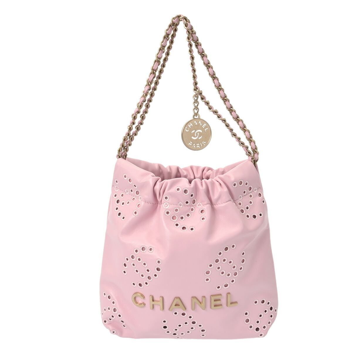 【～4/17 最大5万円クーポン】シャネル CHANEL ミニ ハンドバッグ CHANEL22 ピンク AS3980 シャイニーカーフスキン レディース ハンドバッグ chanel シャネル バッグ バック ブランド 【ローン48回払い無金利】【中古】