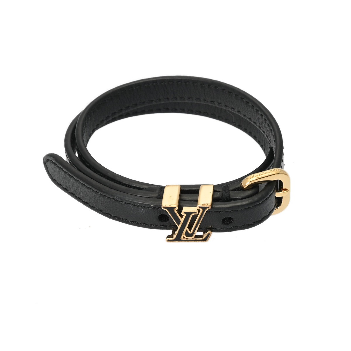 【～4/10 最大5万円クーポン】ルイ ヴィトン LOUIS VUITTON ブレスレット LV ダーリン ブラック M8912 レザー レディース ブレスレット ルイ ヴィトン 【ローン48回払い無金利】【中古】