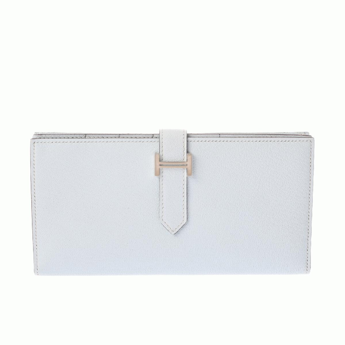 【～4/10 最大5万円クーポン】エルメス HERMES ベアン スフレ ブループリュム シェーブル ユニセックス 長財布 エルメス 財布 ブランド 【ローン48回払い無金利】【中古】