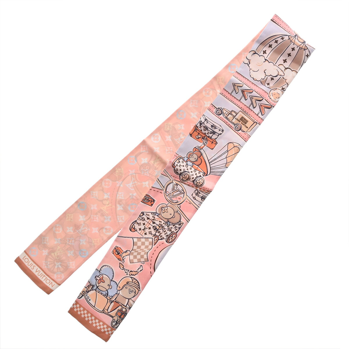 【～4/10 最大5万円クーポン】ルイ ヴィトン LOUIS VUITTON バンドー スピーディ ヴィヴィエンヌ マルチカラー M79479 シルク100％ レディース スカーフ ルイ ヴィトン 【ローン48回払い無金利】【中古】