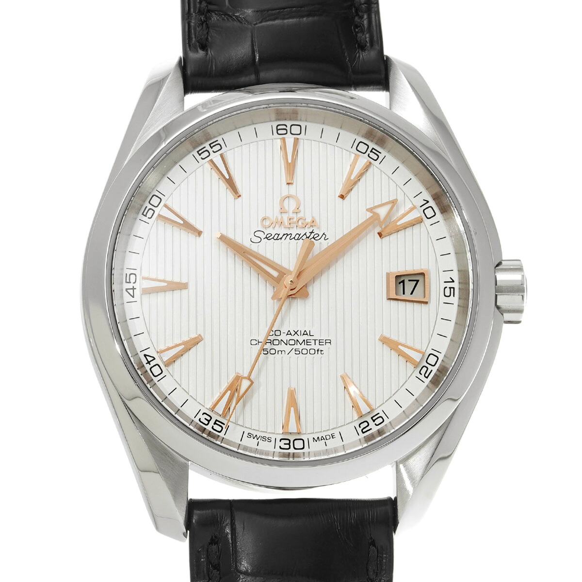 オメガ OMEGA シーマスター アクアテラ コーアクシャル マスタークロノメーター 231.13.42.21.02.002 シルバー メンズ 腕時計 オメガ 時計 高級腕時計 ブランド 【ローン48回払い無金利】【中古】