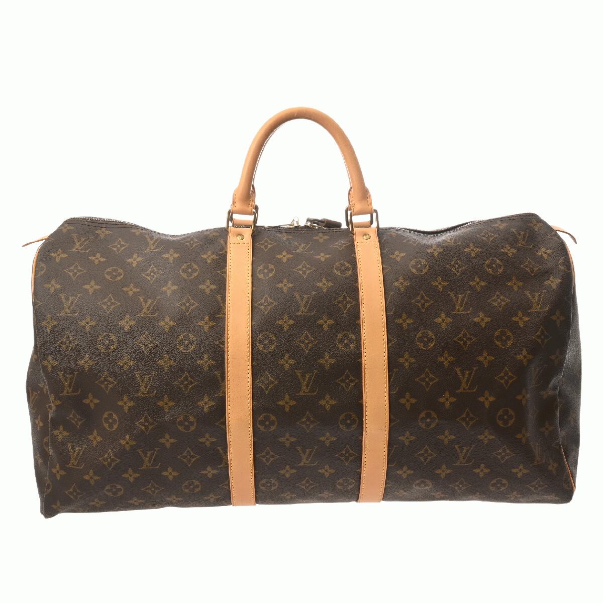 ルイ ヴィトン LOUIS VUITTON モノグラム キーポル 55 ブラウン M41424 モノグラムキャンバス ユニセックス ボストンバッグ ヴィトンバッグ バック ブランド 【ローン48回払い無金利】【中古】