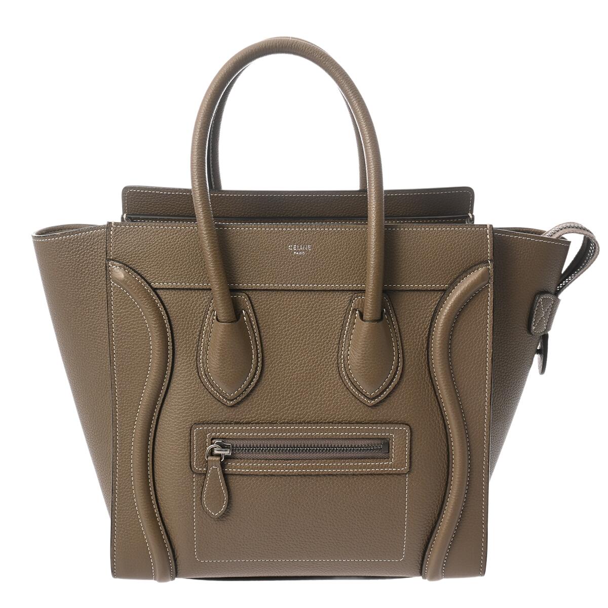 【～4/10 最大5万円クーポン】セリーヌ CELINE ラゲージ マイクロ スリ 189793DRU.09SO ドラムドカーフ レディース ハンドバッグ セリーヌ ハンドバッグ バック ブランド 【ローン48回払い無金利】【中古】