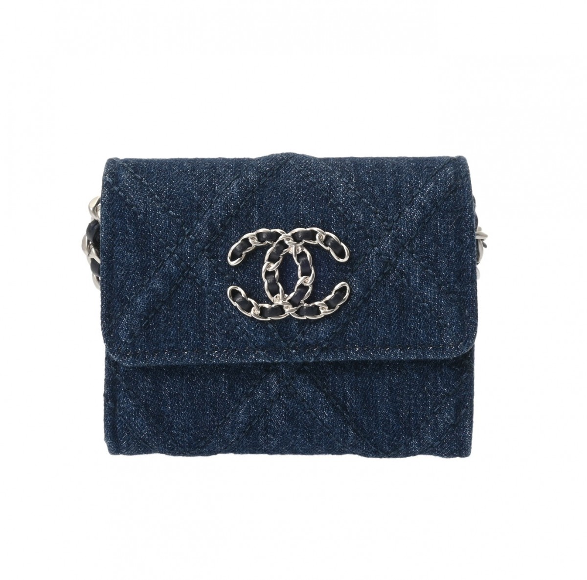 シャネル CHANEL CHANEL19 チェーンコインパース ブルー AP1787 デニム レディース コインケース シャネル 財布 ブランド 【ローン48回払い無金利】【中古】|ウォッチニアン ブランド品専門店