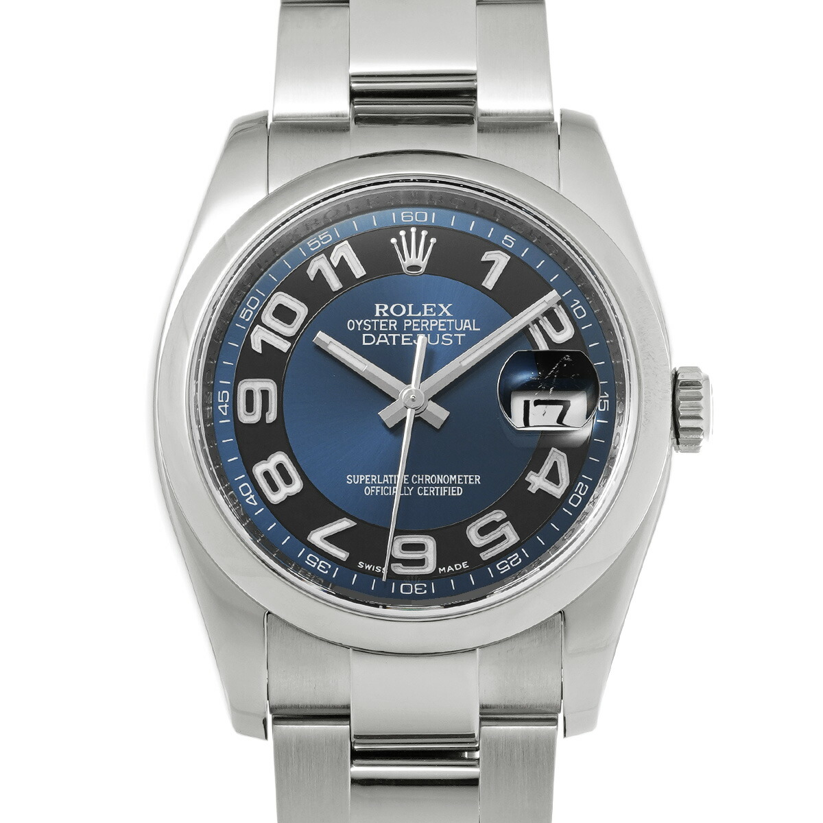 ロレックス ROLEX デイトジャスト 116200 ランダムシリアル ブルー メンズ 腕時計 ロレックス 時計 高級腕時計 ブランド 【ローン48回払い無金利】【中古】
