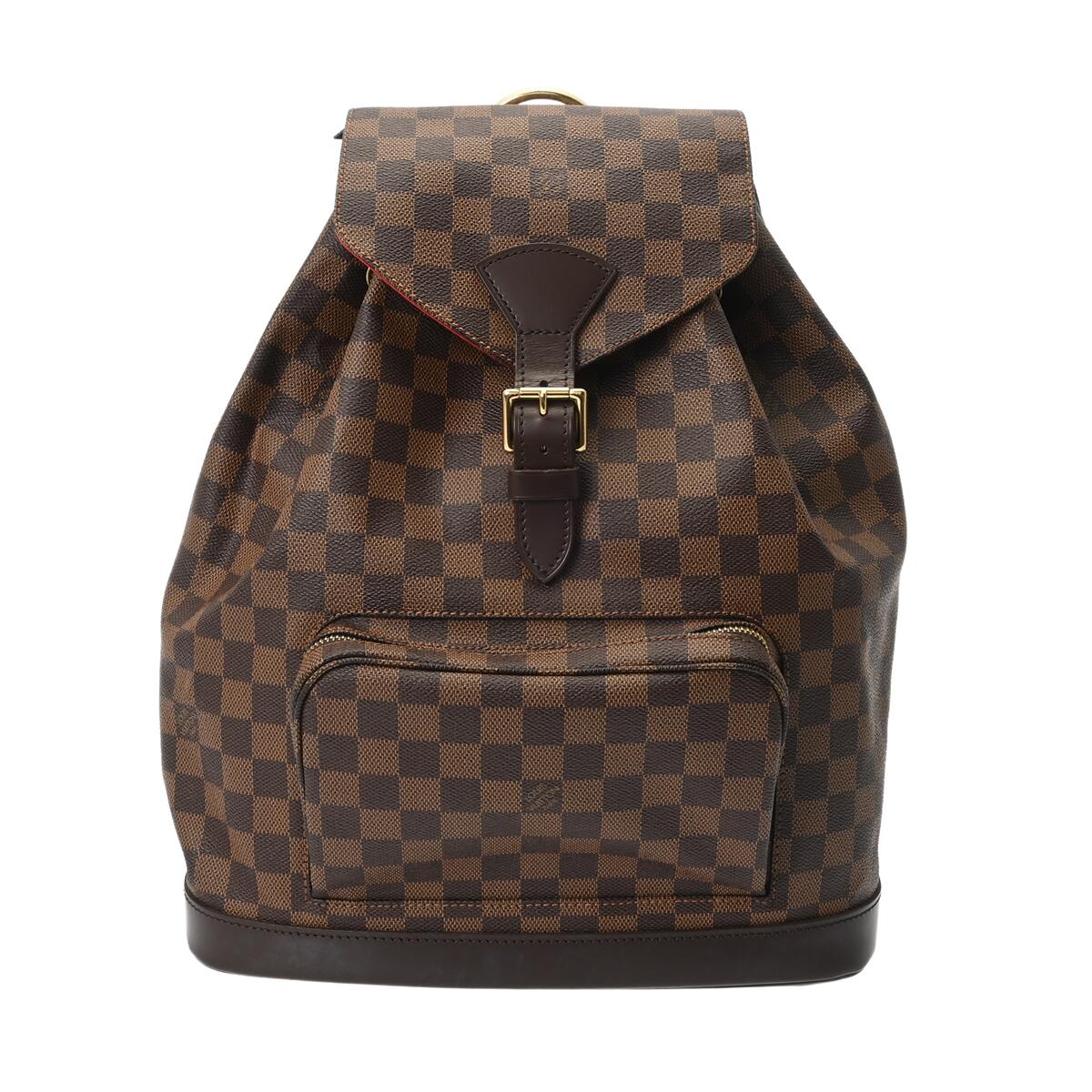 【～4/17 最大5万円クーポン】ルイ ヴィトン LOUIS VUITTON ダミエ モンスリ GM SPオーダー ブラウン N51139 ダミエキャンバス レディース リュック・デイパック ヴィトンバッグ バック ブランド 【ローン48回払い無金利】【中古】