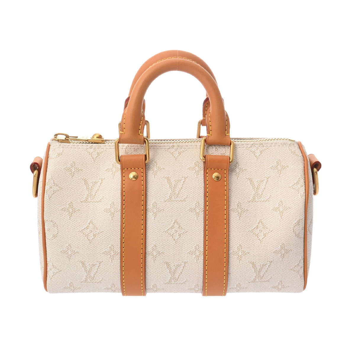 【～4/17 最大5万円クーポン】ルイ ヴィトン LOUIS VUITTON モノグラムヘリテージ キーポルバンドリエール 25 オフホワイト M15076 モノグラムヘリテージキャンバス メンズ 2WAYバッグ ヴィトンバッグ バック ブランド 【ローン48回払い無金利】【中古】