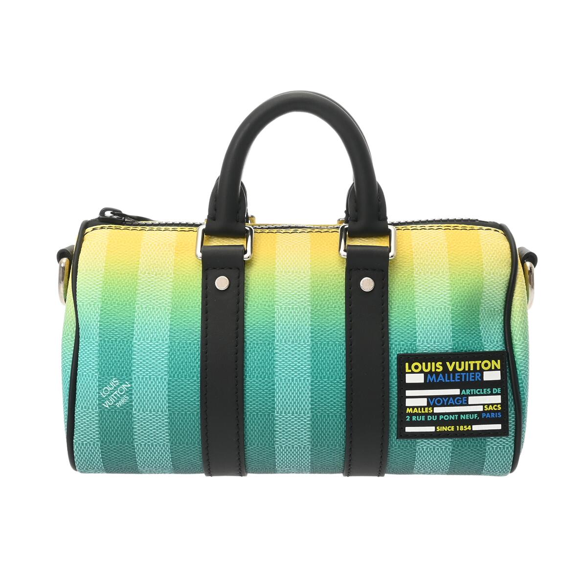 【～4/10 最大5万円クーポン】ルイ ヴィトン LOUIS VUITTON ダミエストライプ キーポルXS 2022年SS ヴェール M59949 ダミエキャンバス レディース ハンドバッグ ヴィトンバッグ バック ブランド 【ローン48回払い無金利】【中古】