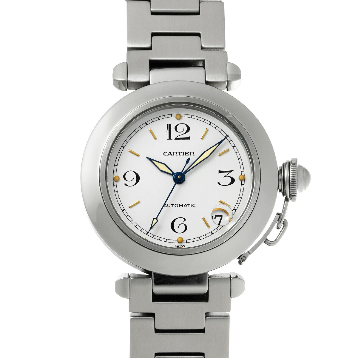 【～4/17 最大5万円クーポン】カルティエ CARTIER パシャC W31015M7 ホワイト ユニセックス 腕時計 カルティエ 時計 高級腕時計 ブランド 【ローン48回払い無金利】【中古】