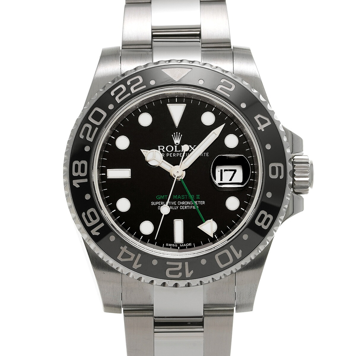 【～4/10 最大5万円クーポン】ロレックス ROLEX GMTマスターII 116710LN G番(2011年頃製造) ブラック メンズ 腕時計 ロレックス 時計 高級腕時計 ブランド 【ローン48回払い無金利】【中古】