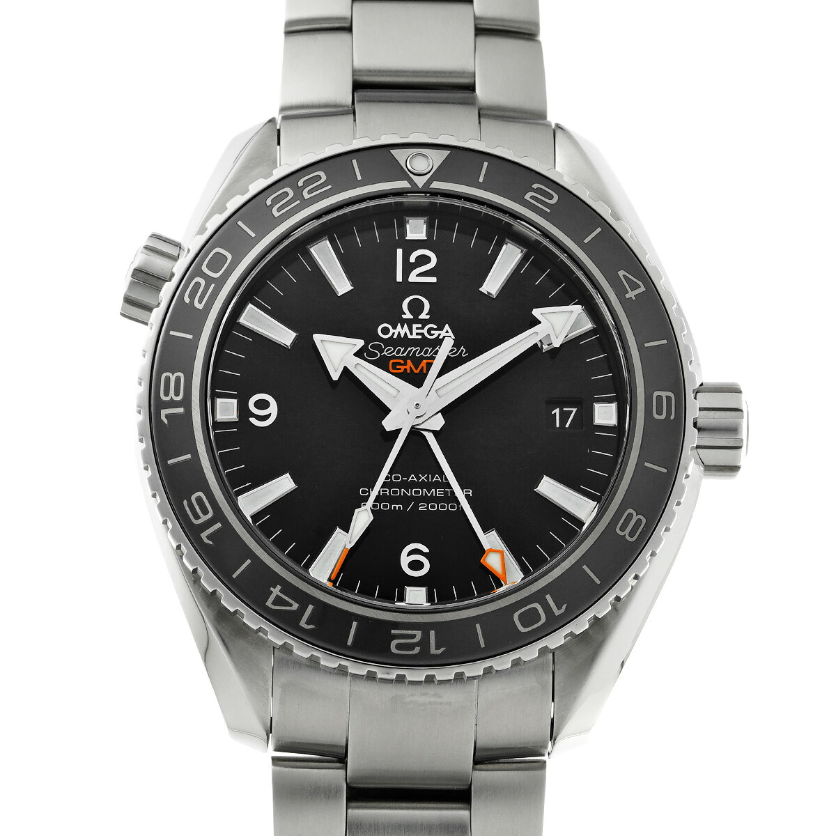 オメガ OMEGA シーマスター プラネットオーシャン 600 コーアクシャル GMT 232.30.44.22.01.001 ブラック メンズ 腕時計 オメガ 時計 高級腕時計 ブランド 【ローン48回払い無金利】【中古】