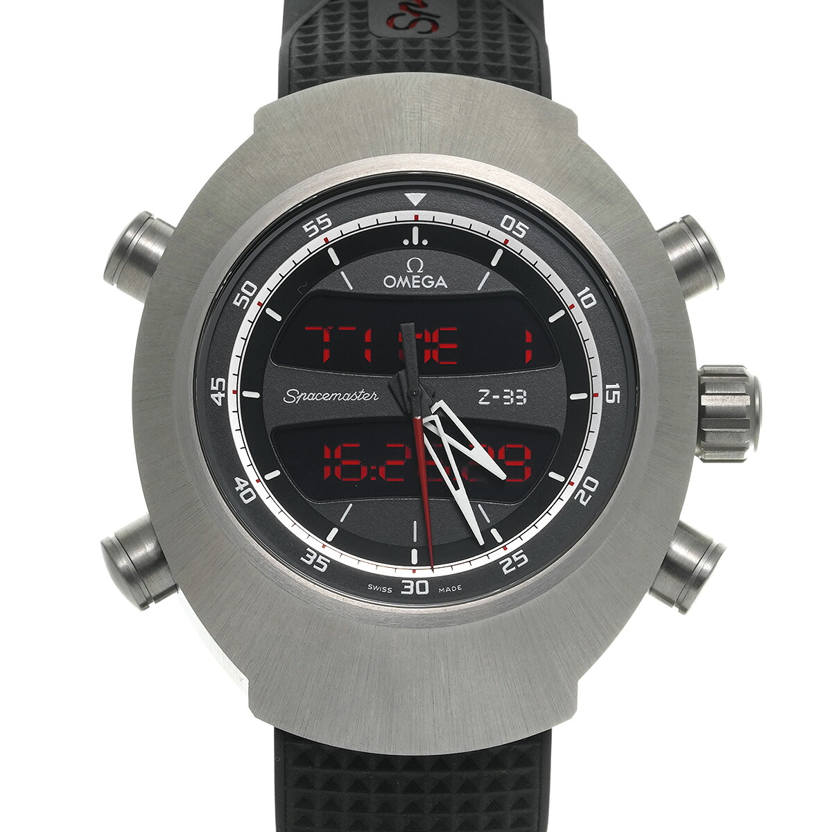 【～4/10 最大5万円クーポン】オメガ OMEGA スピードマスター スペースマスター Z-33 325.92.43.79.01.001 ブラック メンズ 腕時計 オメガ 時計 高級腕時計 ブランド 【ローン48回払い無金利】【中古】