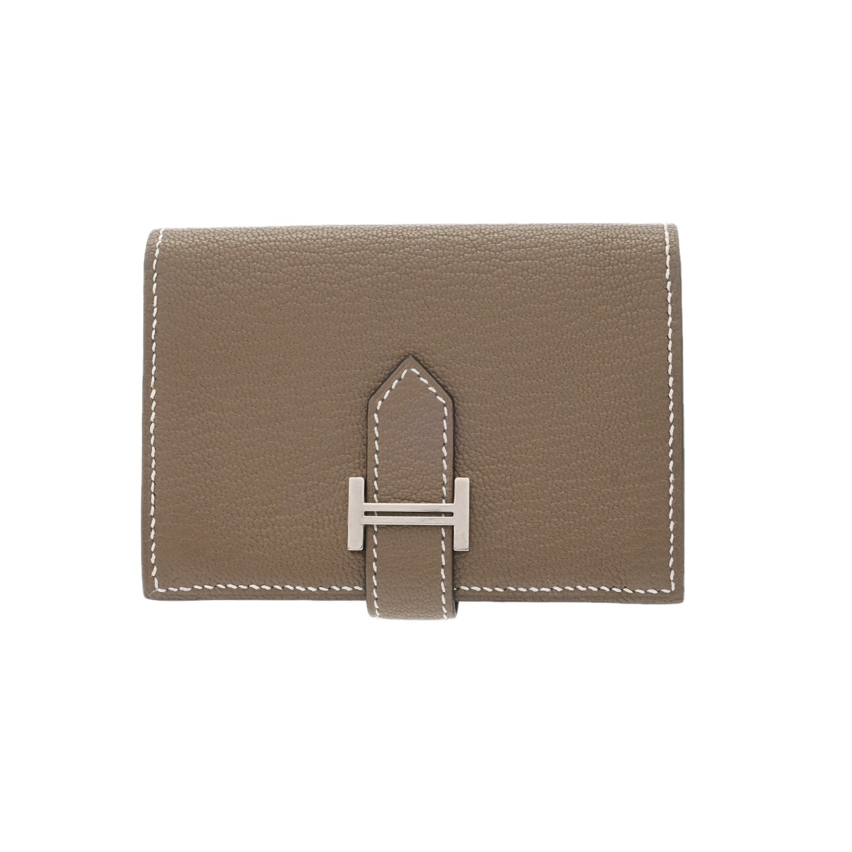 【～4/10 最大5万円クーポン】エルメス HERMES ベアン カードケース エトゥープ シェーブル レディース カードケース エルメス 【ローン48回払い無金利】【中古】