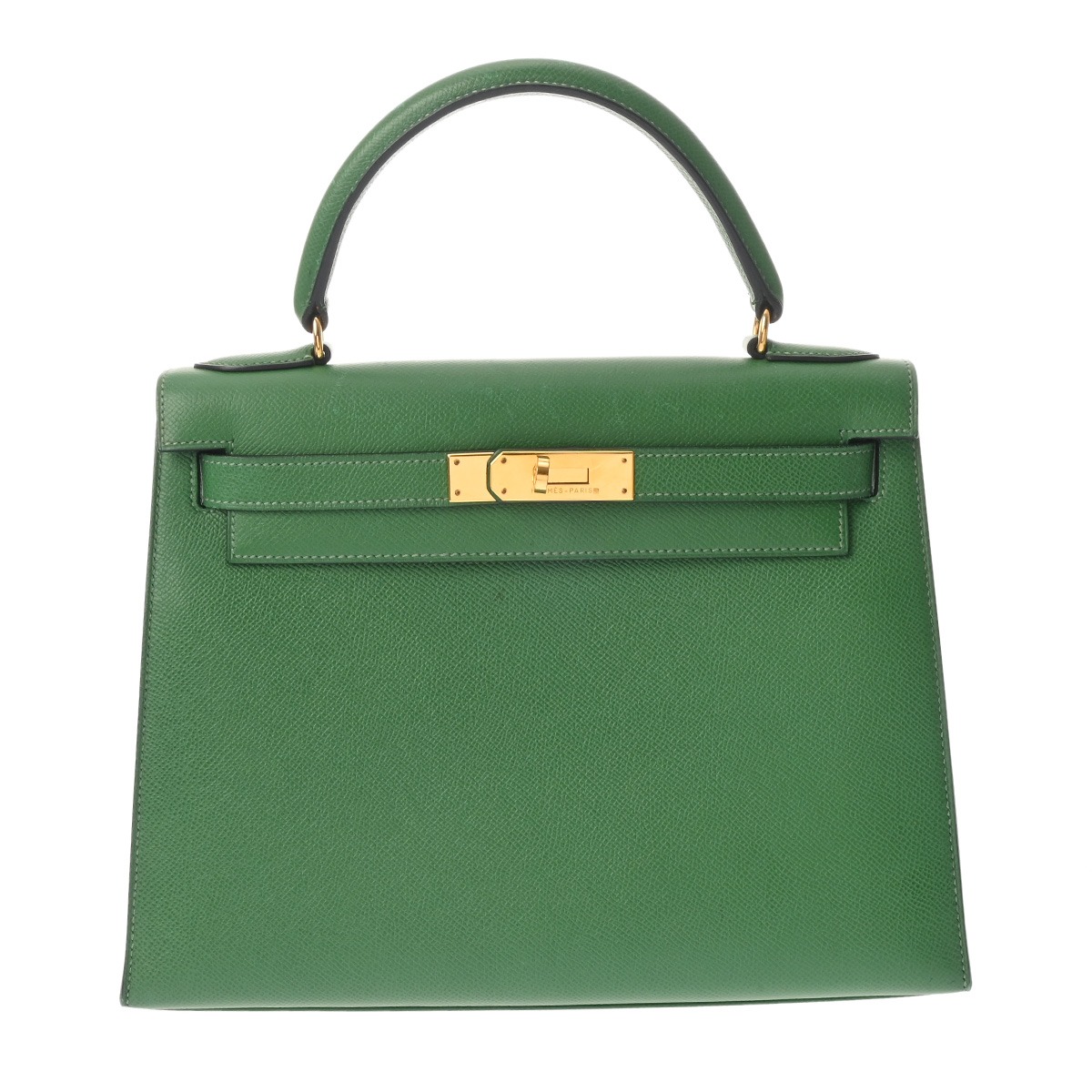 【～4/17 最大5万円クーポン】エルメス HERMES ケリー 28 外縫い 2WAY グリーン クシュベル レディース ハンドバッグ エルメス バッグ バック ブランド 【ローン48回払い無金利】【中古】