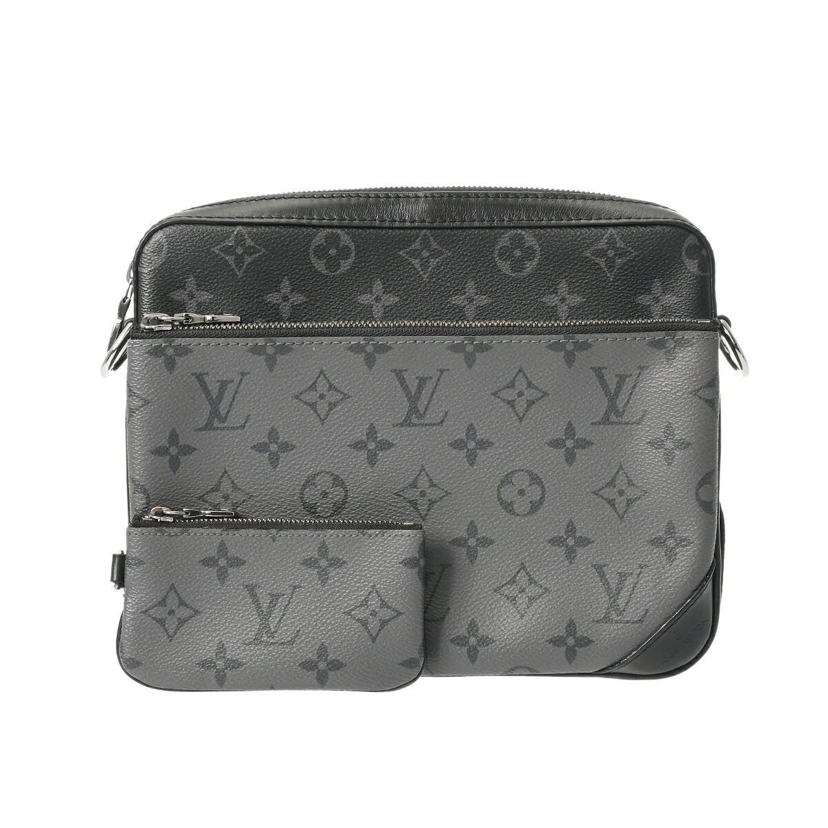 【～4/10 最大5万円クーポン】ルイ ヴィトン LOUIS VUITTON トリオメッセンジャー ブラック M69443 モノグラムエクリプス/モノグラムエクリプスリバース メンズ メッセンジャーバッグ ヴィトンバッグ バック ブランド 【ローン48回払い無金利】【中古】
