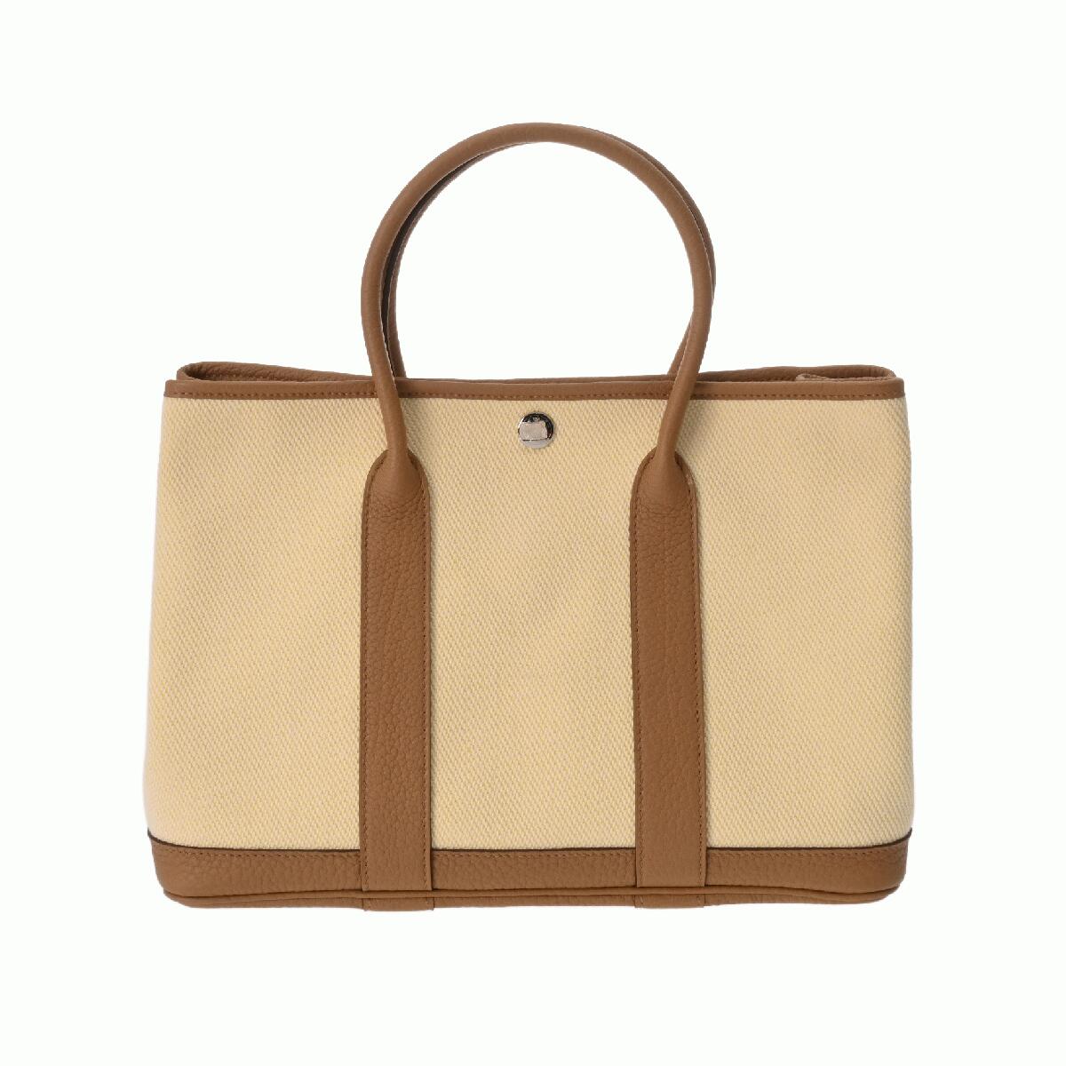【～4/10 最大5万円クーポン】エルメス HERMES ガーデンパーティ TPM ベージュ/チャイ トワルアッシュ/ネゴンダ レディース ハンドバッグ エルメス バッグ バック ブランド 【ローン48回払い無金利】【中古】