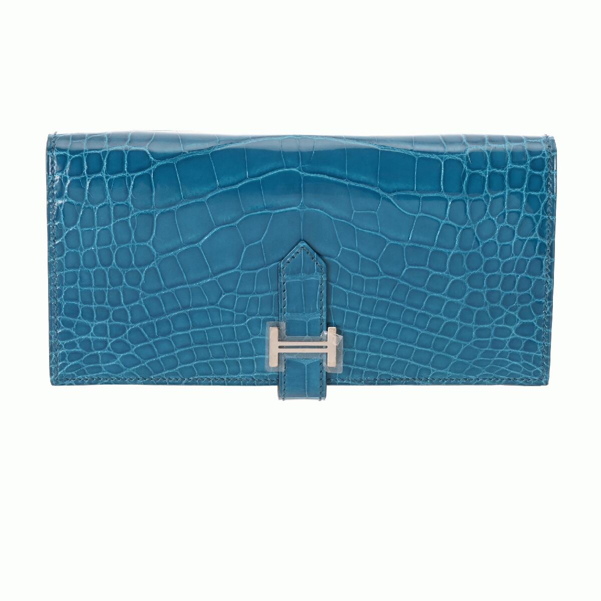 エルメス HERMES ベアンスフレ 二つ折り 長財布 ヴォーエプソン A刻 