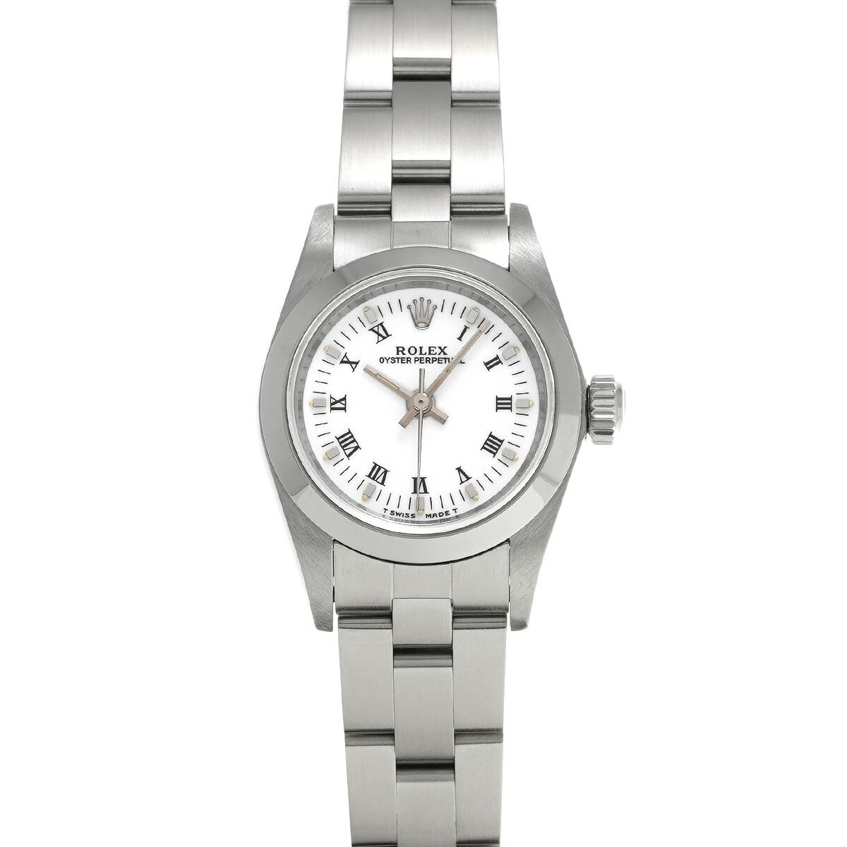 【～4/17 最大5万円クーポン】ロレックス ROLEX オイスターパーペチュアル 67180 U番(1997年頃製造) ホワイト レディース 腕時計 ロレックス 時計 高級腕時計 ブランド 【ローン48回払い無金利】【中古】