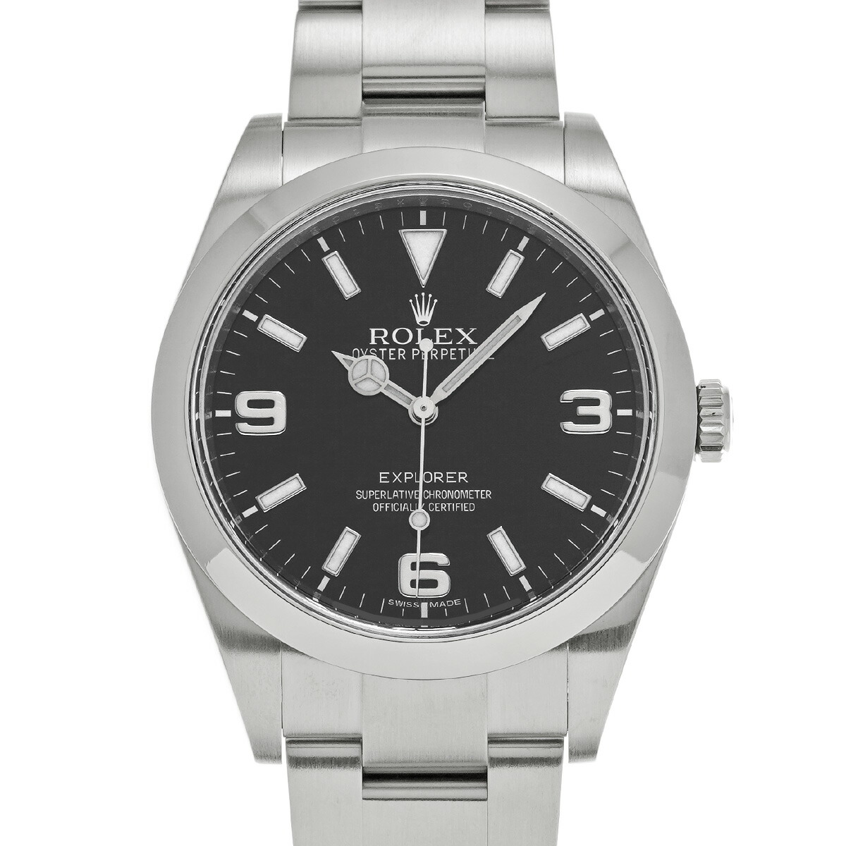 【～4/10 最大5万円クーポン】ロレックス ROLEX エクスプローラー 214270 ランダムシリアル ブラック メンズ 腕時計 ロレックス 時計 高級腕時計 ブランド 【ローン48回払い無金利】【中古】 579,200円
