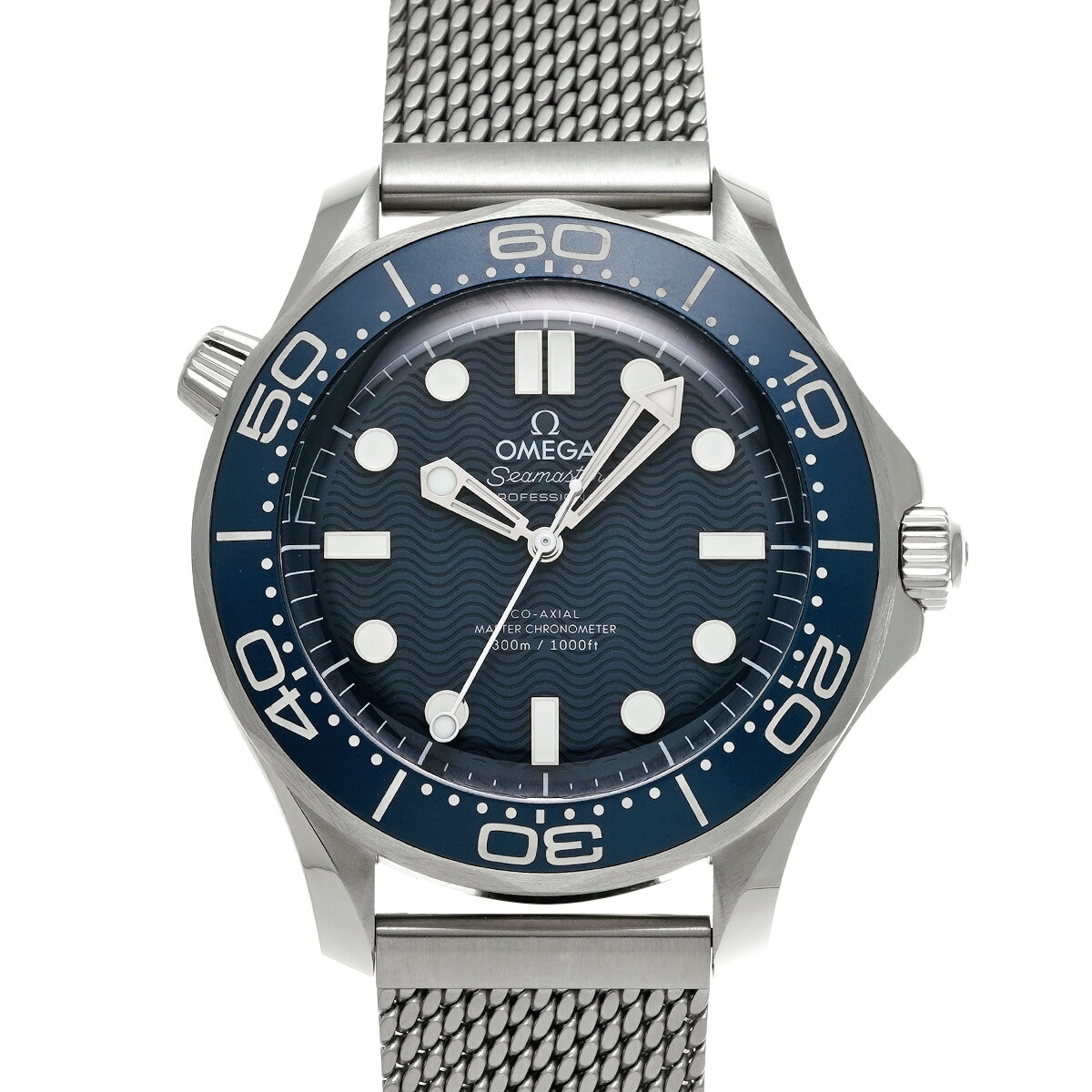 【～4/10 最大5万円クーポン】オメガ OMEGA シーマスター ダイバー300 コーアクシャル マスタークロノメーター ジェームズ・ボンド 60th 210.30.42.20.03.002 ブルー メンズ 腕時計 オメガ 時計 高級腕時計 ブランド 【ローン48回払い無金利】【中古】