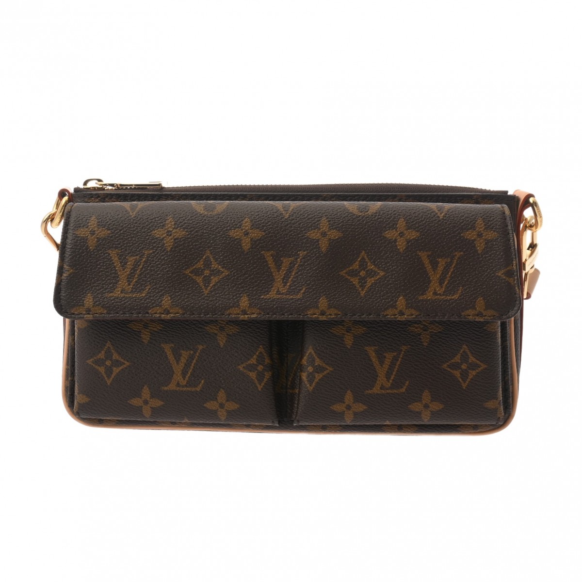【～4/17 最大5万円クーポン】ルイ ヴィトン LOUIS VUITTON モノグラム ヴィヴァシテ ブラウン M46999 モノグラムキャンバス レディース ショルダーバッグ ヴィトンバッグ バック ブランド 【ローン48回払い無金利】【中古】