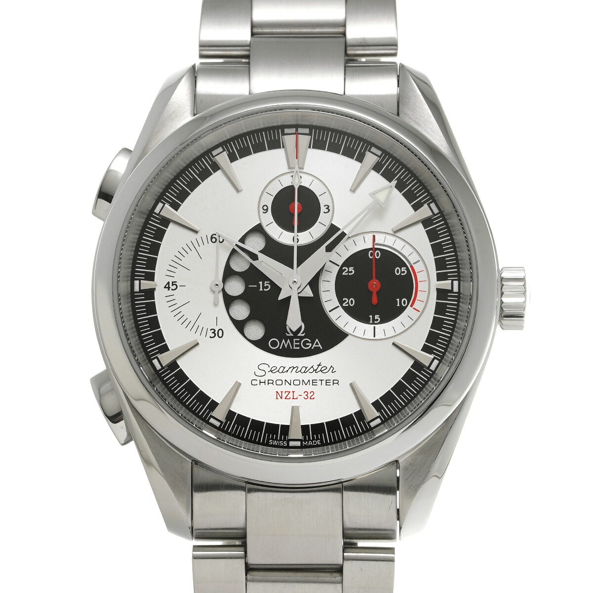 オメガ OMEGA シーマスター アクアテラ NZL-32 クロノグラフ 2513.30 シルバー/ブラック メンズ 腕時計 オメガ 時計 高級腕時計 ブランド 【ローン48回払い無金利】【中古】