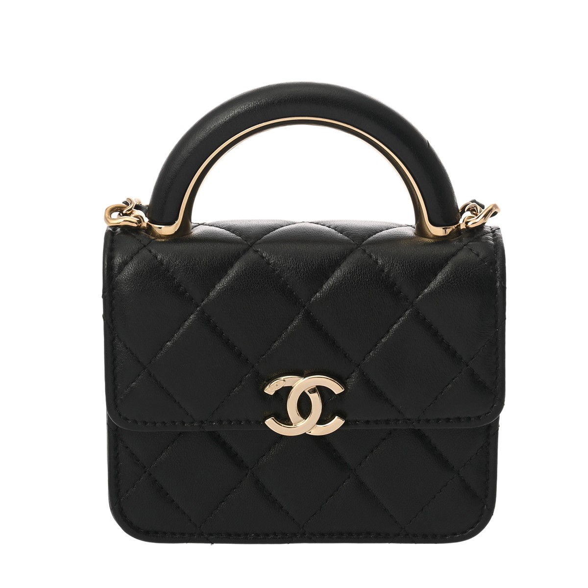 シャネル CHANEL マトラッセ チェーンクラッチ ブラック ラムスキン レディース ショルダーバッグ chanel シャネル バッグ バック ブランド 【ローン48回払い無金利】【中古】