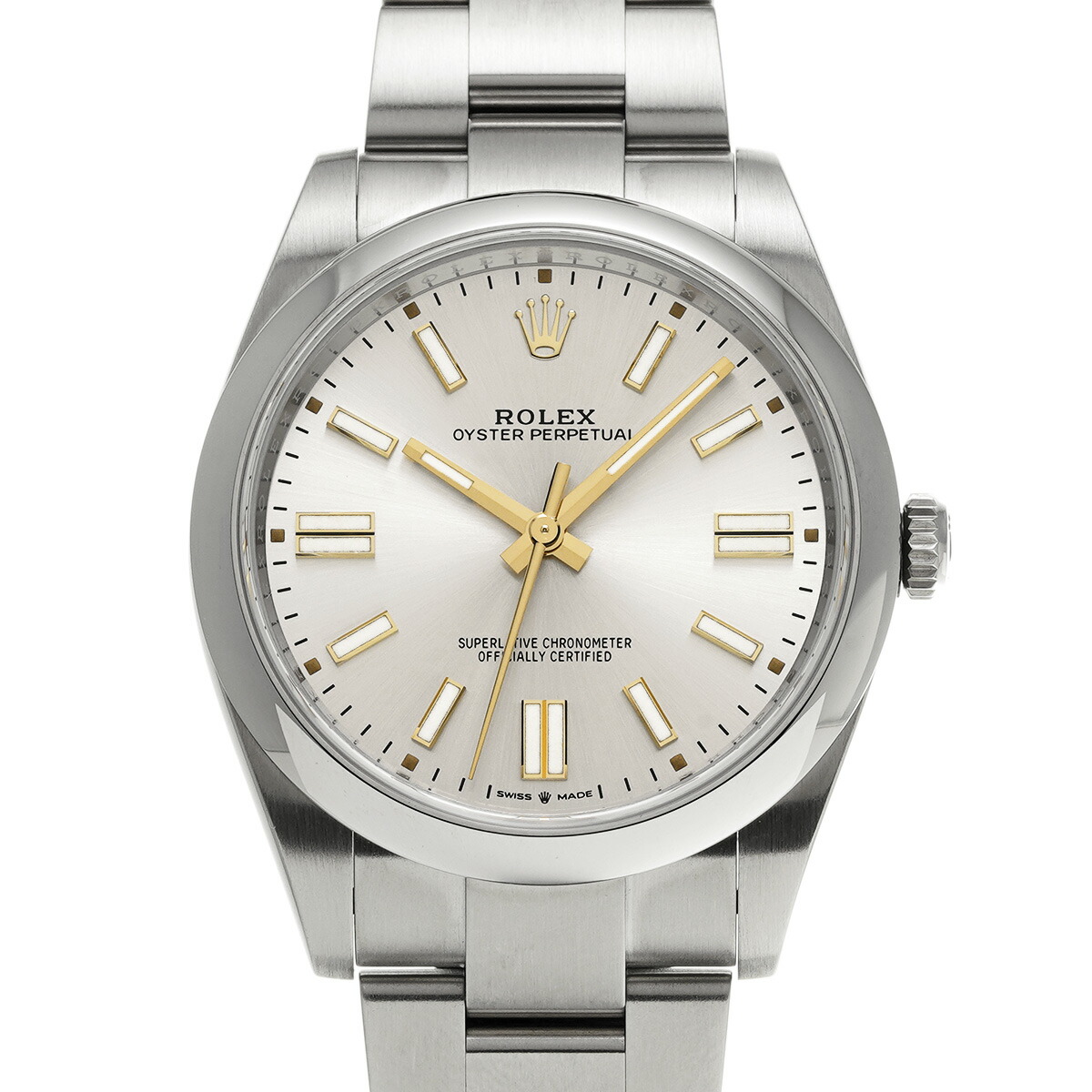 【～4/10 最大5万円クーポン】ロレックス ROLEX オイスターパーペチュアル 41 124300 ランダムシリアル シルバー メンズ 腕時計 ロレックス 時計 高級腕時計 ブランド 【ローン48回払い無金利】【中古】 599,200円