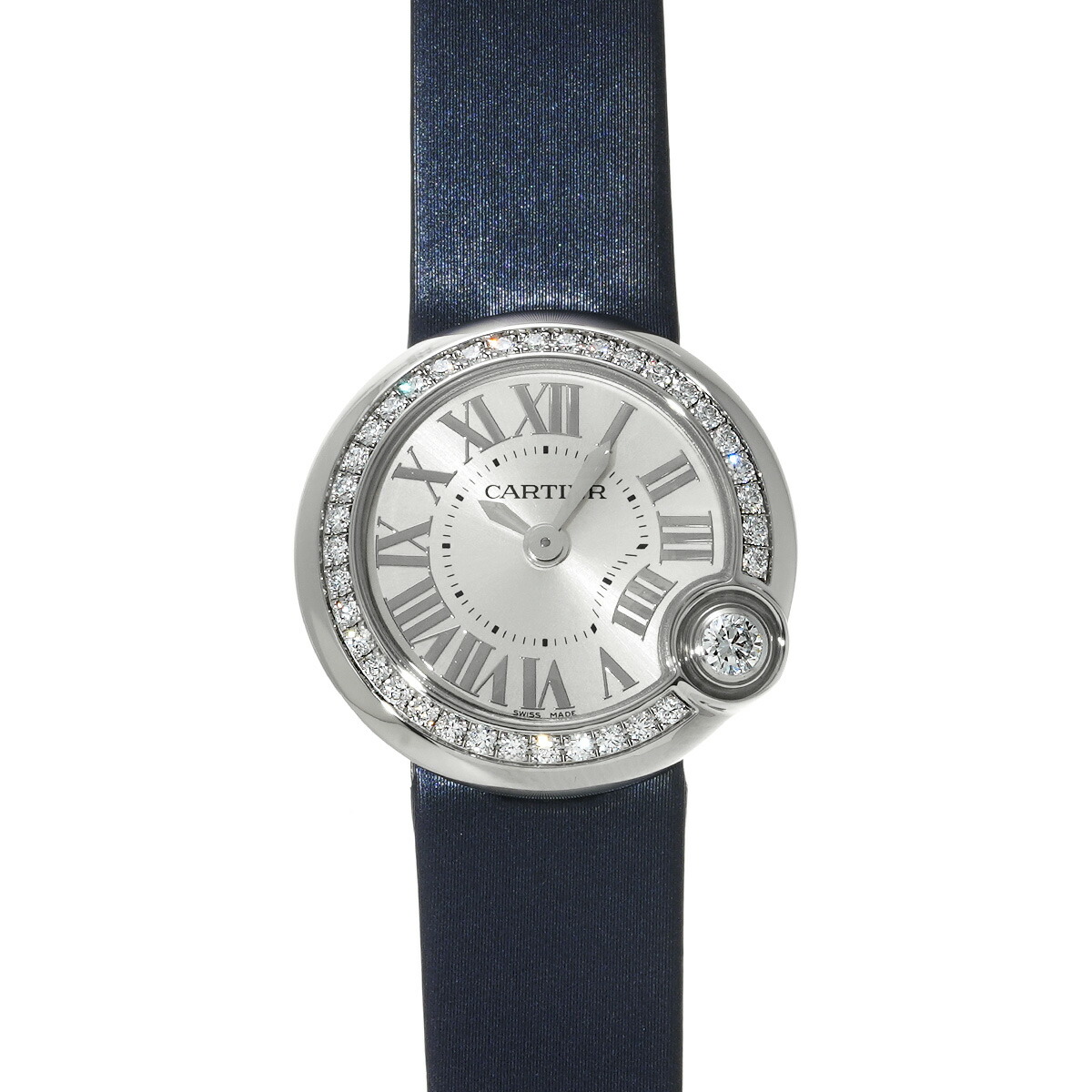 【~4/17 最大5万円クーポン】カルティエ CARTIER バロン ブラン ドゥ カルティエ W4BL0002 シルバー レディース 腕時計 カルティエ 時計 高級腕時計 ブランド 【ローン48回払い無金利】【中古】