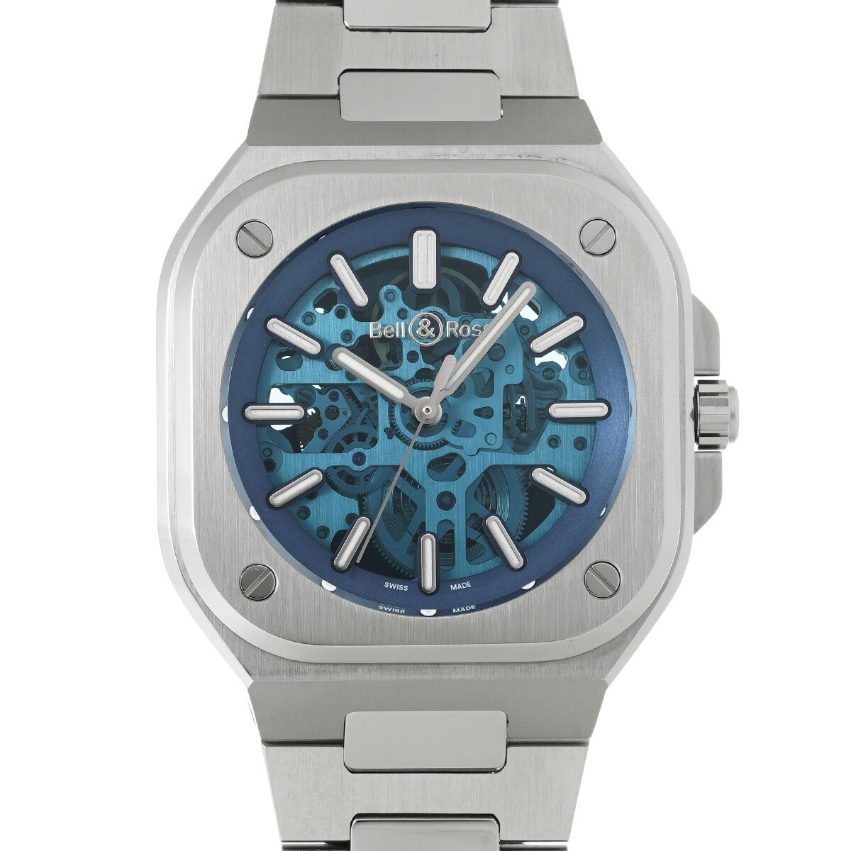 ベル＆ロス Bell & Ross BR 05 スケルトンブルー BR05A-BLU-SKST/SST スケルトン メンズ 腕時計 ベル＆ロス 時計 高級腕時計 ブランド 【ローン48回払い無金利】【中古】