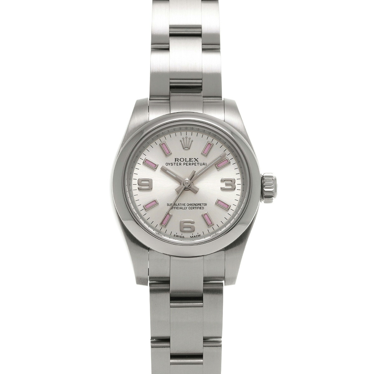 【～4/10 最大5万円クーポン】ロレックス ROLEX オイスターパーペチュアル 26 176200 シルバー レディース 腕時計 ロレックス 時計 高級腕時計 ブランド 【ローン48回払い無金利】【中古】