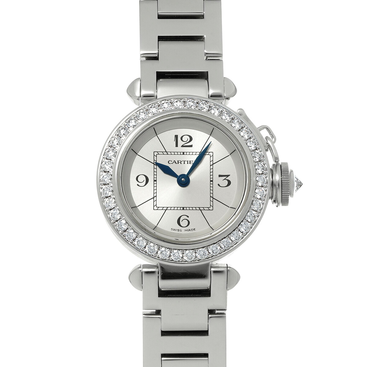 【~7/26 最大5万円クーポン】カルティエ CARTIER ミスパシャ WJ124012 シルバー レディース 腕時計 カルティエ 時計 高級腕時計 ブランド 【ローン48回払い無金利】【中古】|ウォッチニアン ブランド品専門店
