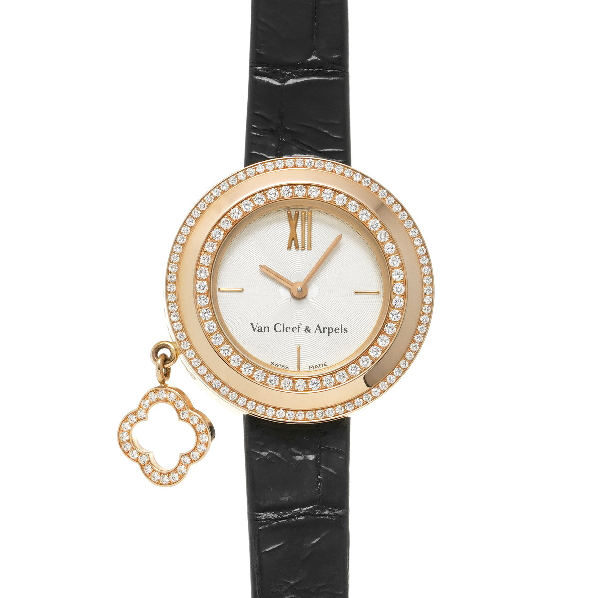 【～7/26 最大5万円クーポン】ヴァン クリーフ&アーペル Van Cleef & Arpels チャーム ミニ ウォッチ VCAR029800 シルバー レディース 腕時計 ヴァン クリーフ&アーペル 時計 高級腕時計 ブランド 【ローン48回払い無金利】【中古】｜ウォッチニアン ブランド品専門店 491,200円