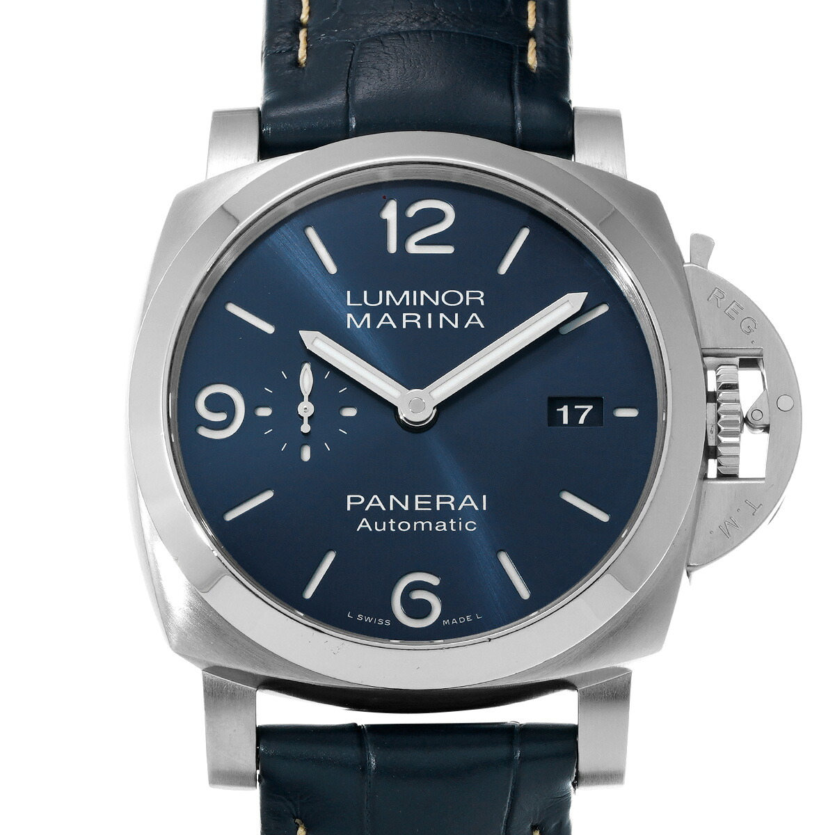 【～4/10 最大5万円クーポン】パネライ PANERAI ルミノールマリーナ 44MM PAM01313 ブルー メンズ 腕時計 パネライ 時計 高級腕時計 ブランド 【ローン48回払い無金利】【中古】