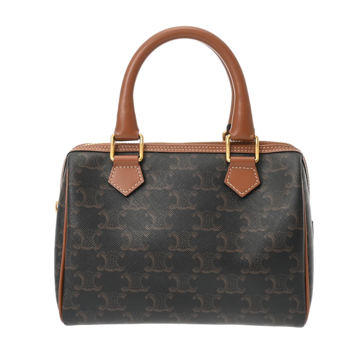 セリーヌ CELINE スモールボストン タン 190372CAS.04LU トリオンフ キャンバス/カーフ レディース ハンドバッグ セリーヌ ハンドバッグ バック ブランド 【ローン48回払い無金利】【中古】