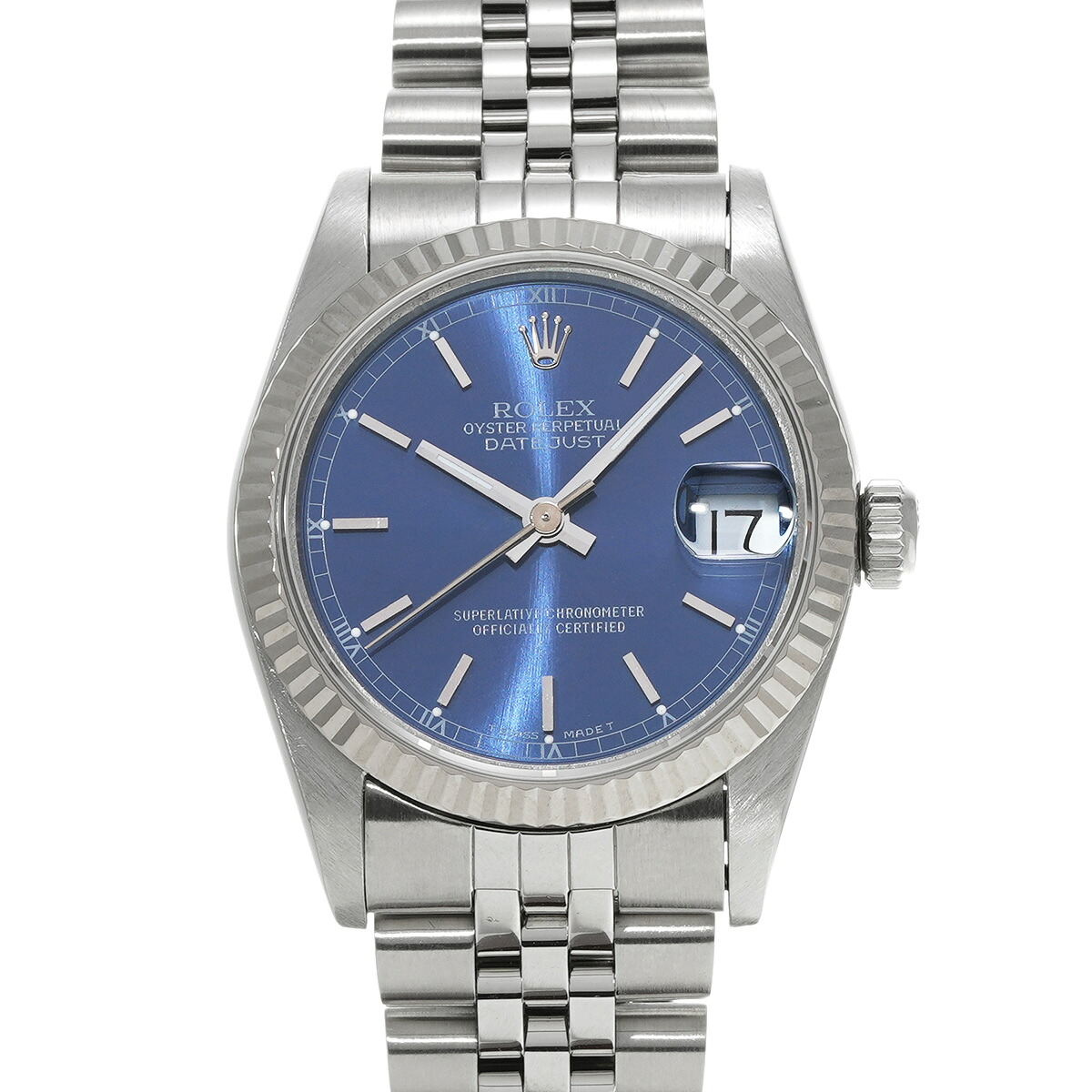 【~7/26 最大5万円クーポン】ロレックス ROLEX デイトジャスト 68274 W番(1994年頃製造) ブルー ユニセックス 腕時計 ロレックス 時計 高級腕時計 ブランド 【ローン48回払い無金利】【中古】|ウォッチニアン ブランド品専門店