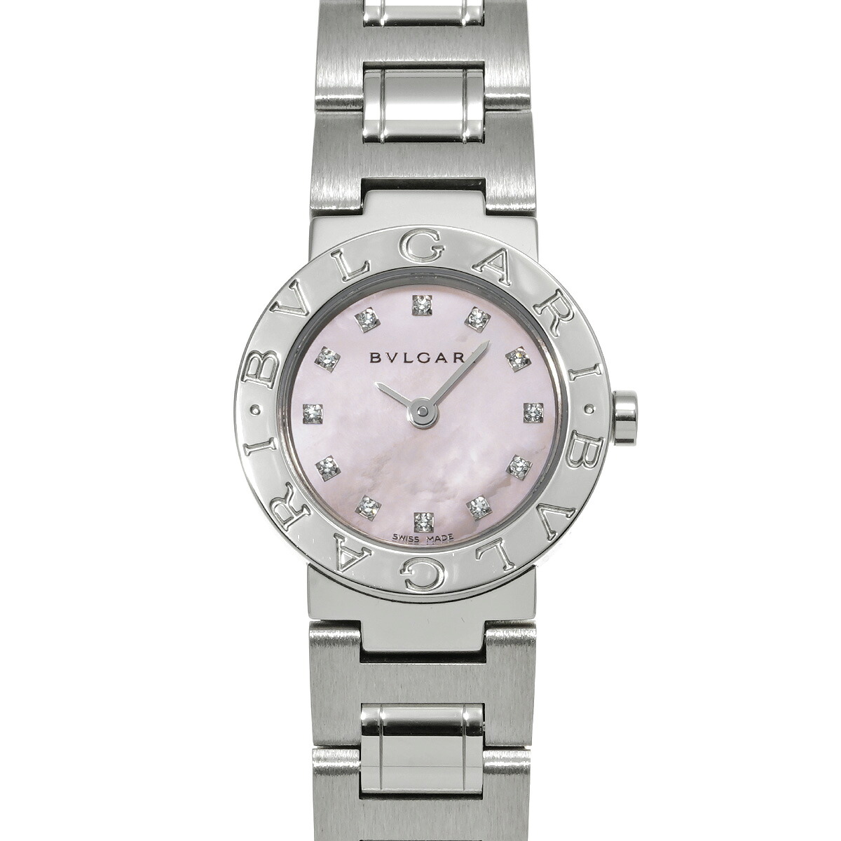 【~4/17 最大5万円クーポン】ブルガリ BVLGARI ブルガリブルガリ BB23C2SS/12JN ピンクシェル レディース 腕時計 ブルガリ 時計 高級腕時計 ブランド 【ローン48回払い無金利】【中古】