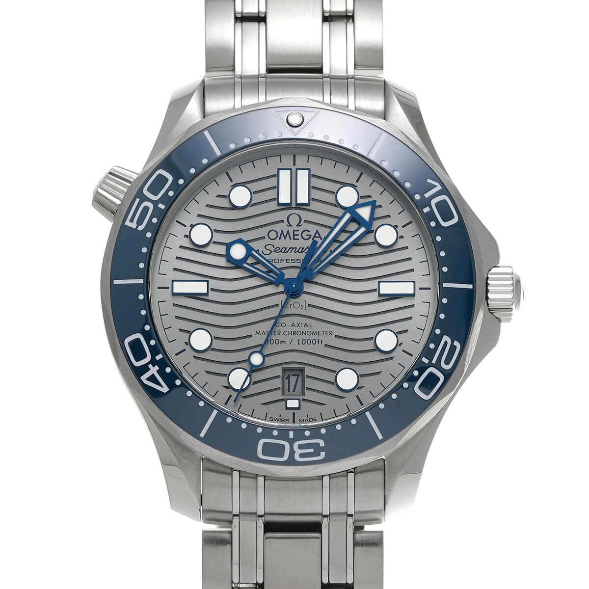 【～4/10 最大5万円クーポン】オメガ OMEGA シーマスター ダイバー300 コーアクシャル マスタークロノメーター 210.30.42.20.06.001 グレー メンズ 腕時計 オメガ 時計 高級腕時計 ブランド 【ローン48回払い無金利】【中古】