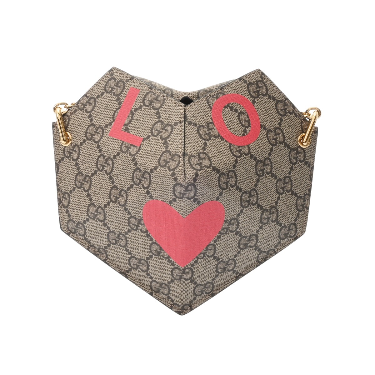 【～4/10 最大5万円クーポン】グッチ GUCCI オフィディア スモール ハート バッグ ベージュ/エボニー 678131 GGスプリームキャンバス/レザー レディース ショルダーバッグ グッチ ショルダーバッグ バック ブランド 【ローン48回払い無金利】【中古】